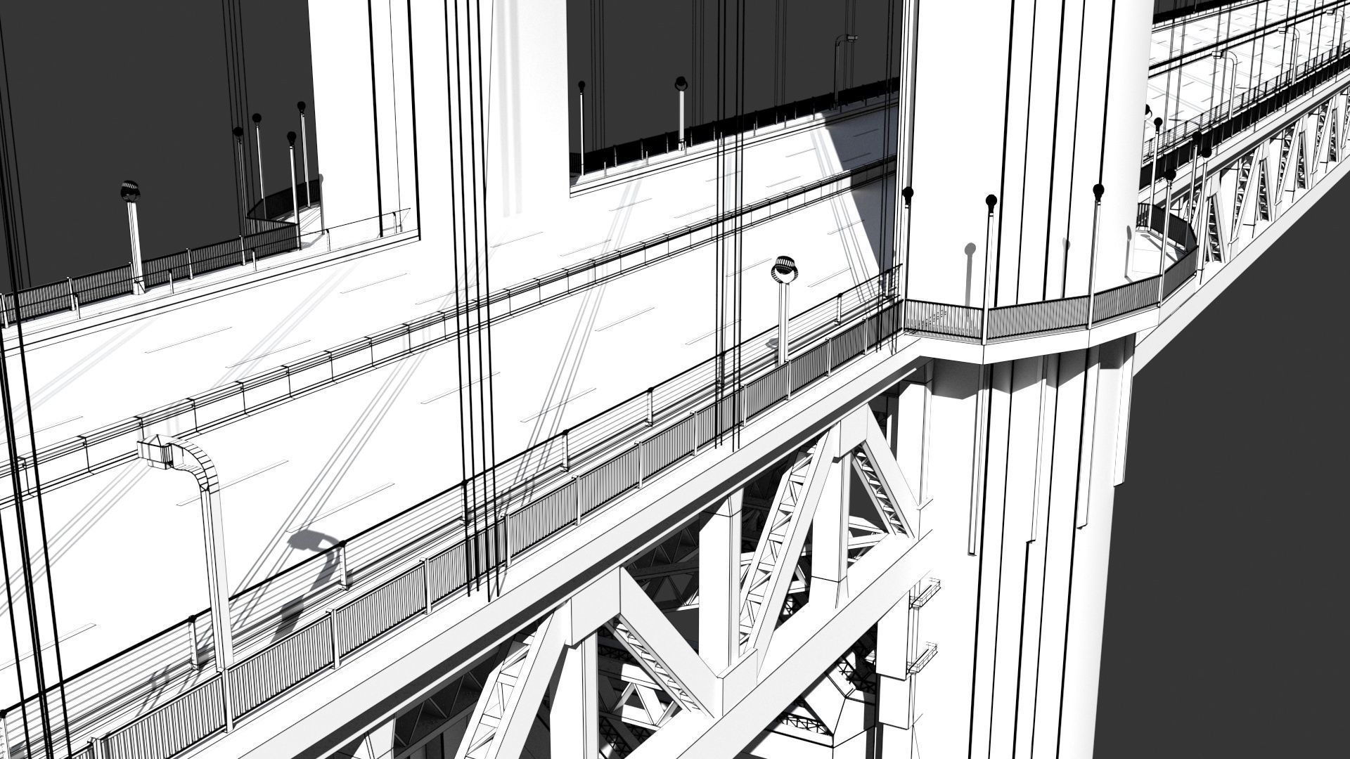 Golden Gate Bridge 3D model_14