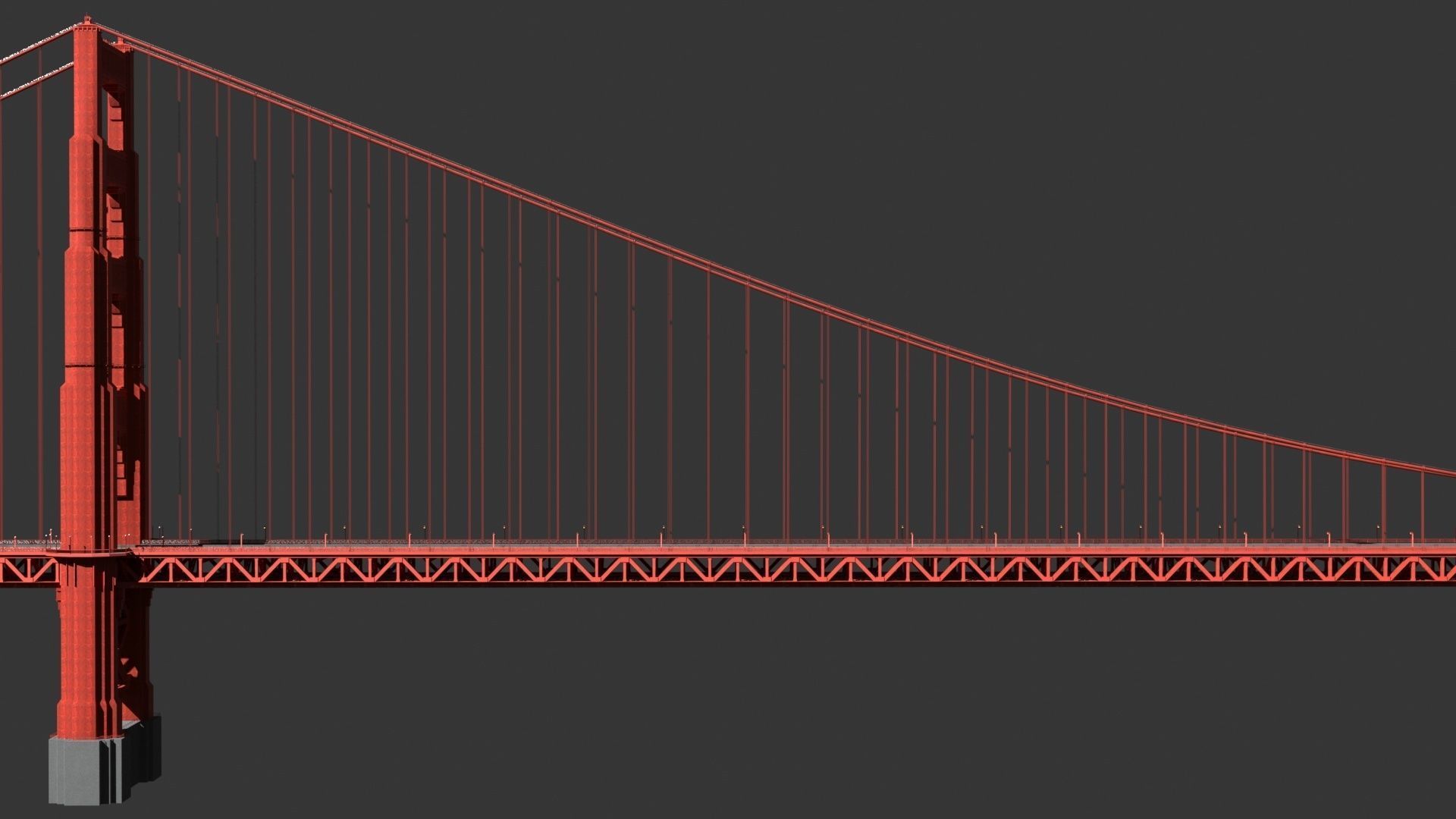 Golden Gate Bridge 3D model_23