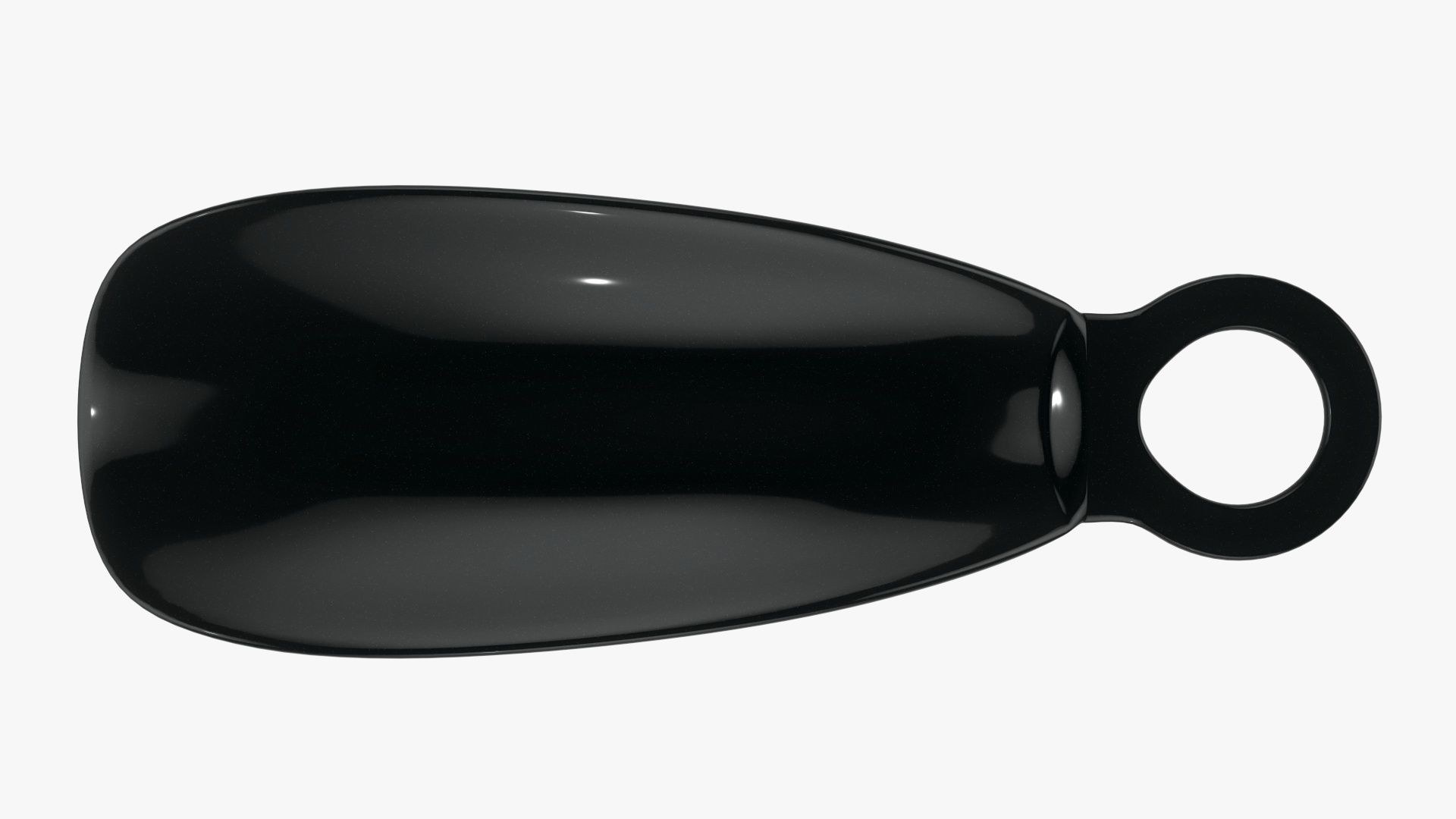 Shoehorn small plastic with hole v2 3D model_4