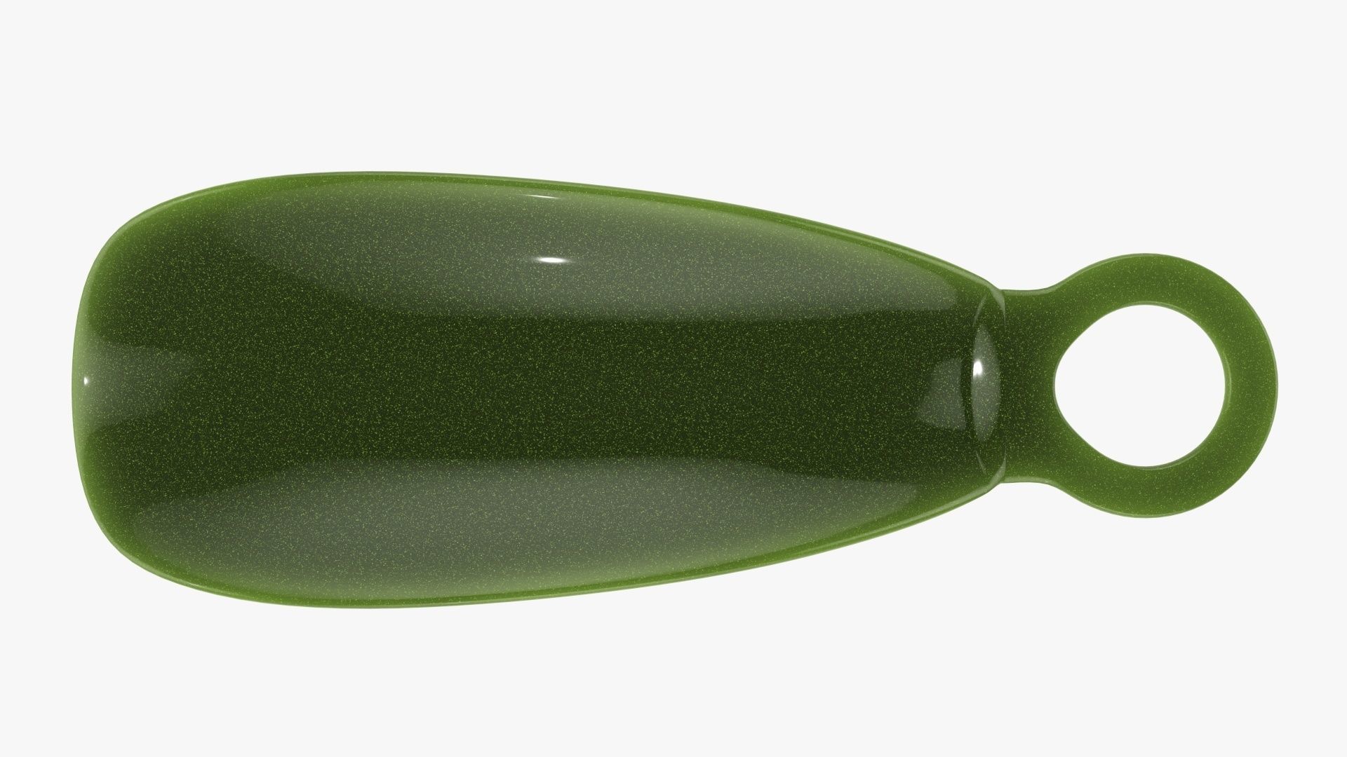 Shoehorn small plastic with hole v4 3D model_4