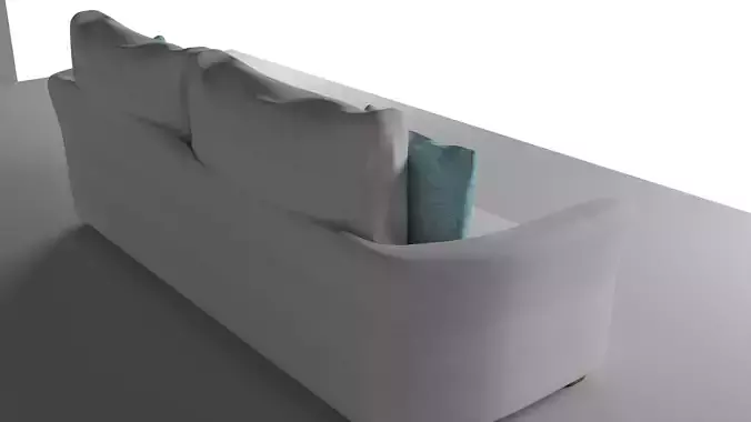 SOFA 3D couch with pillows 3D model