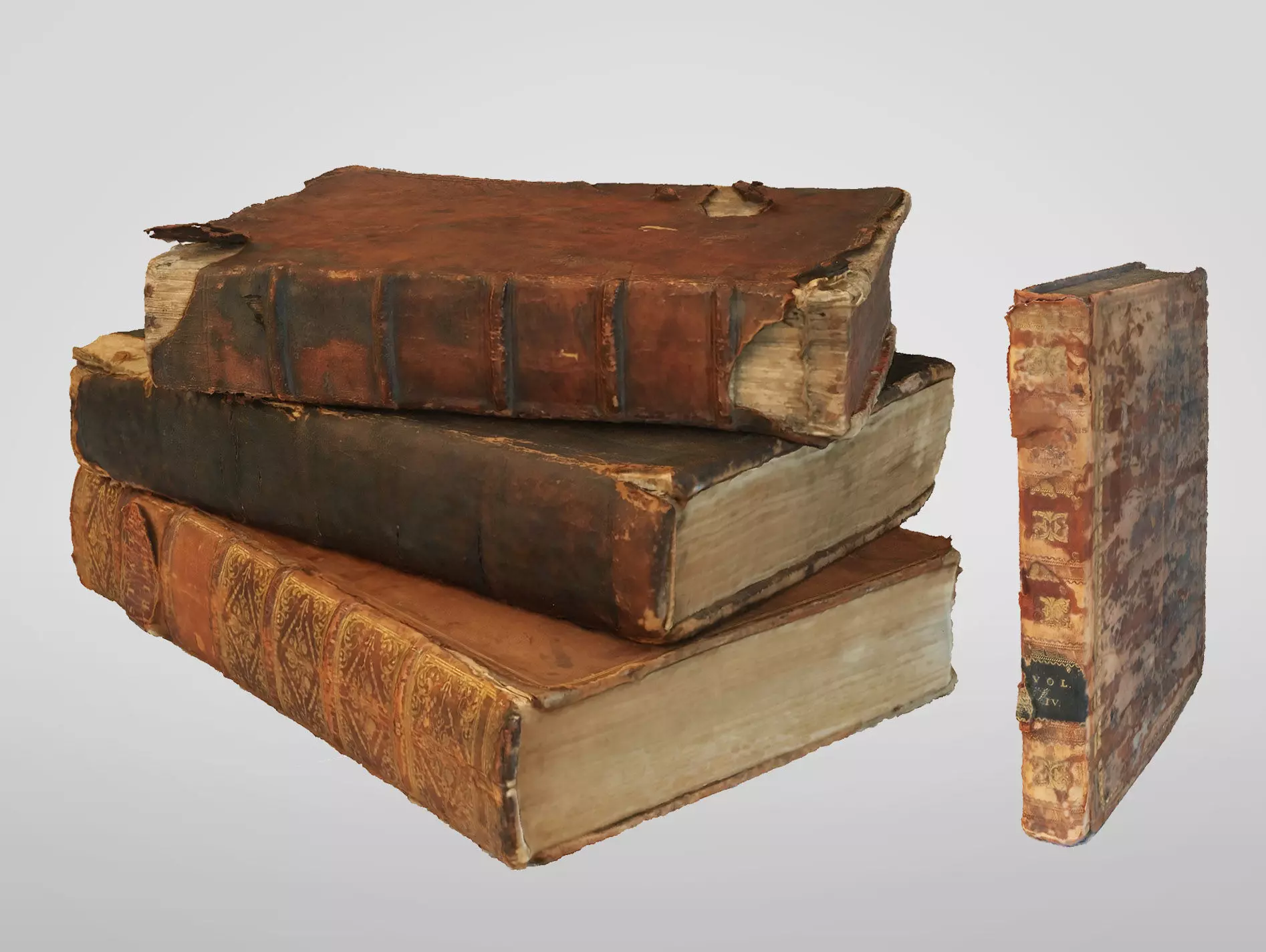 Ancient Books Low-poly 3D model