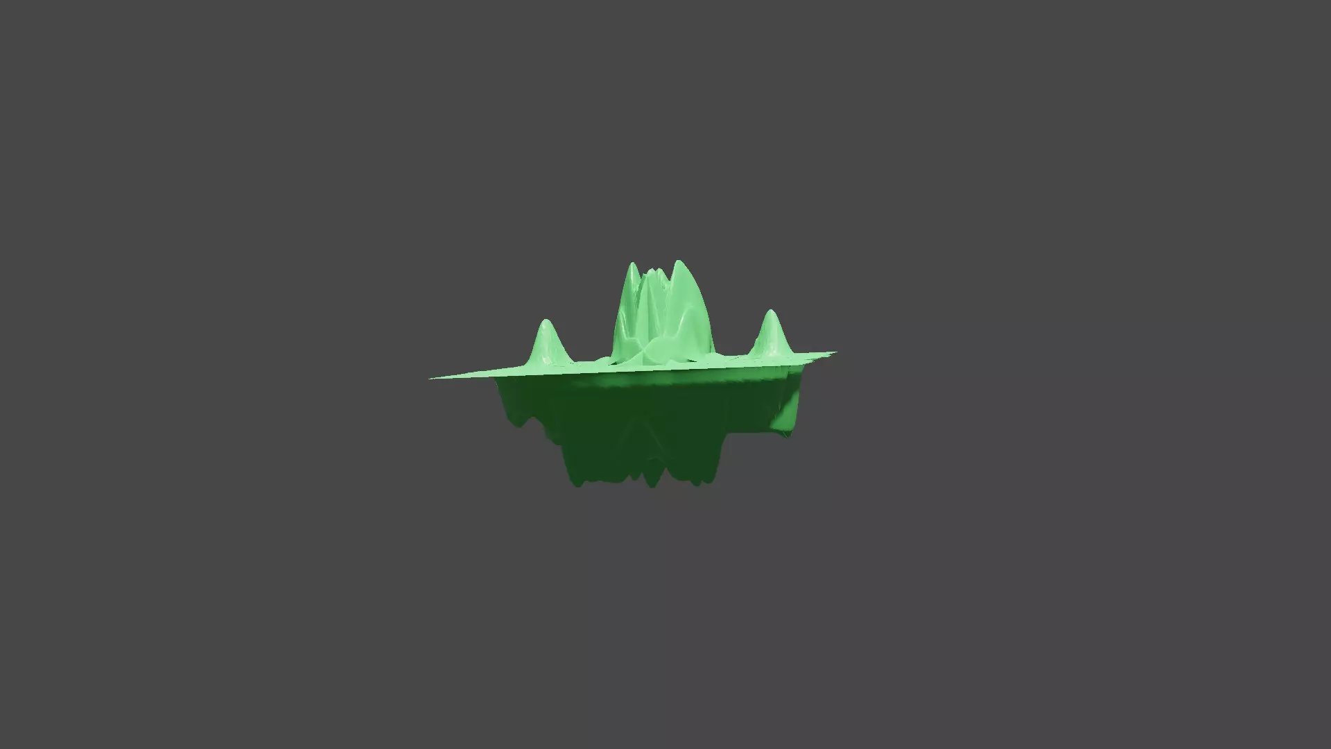 Mountain are beauty of games Low-poly 3D model_0