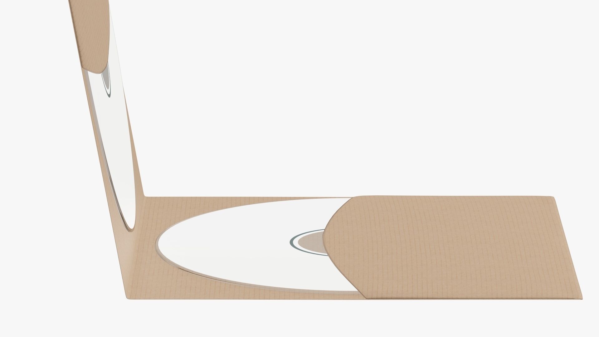 DVD in a paper brochure 3D model_3