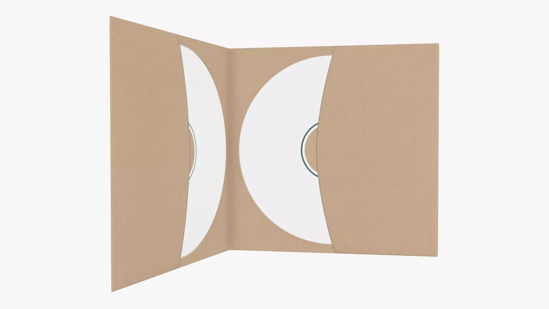 DVD in a paper brochure 3D model_0