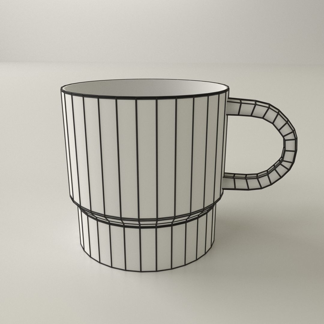 Cup v2 3D model_4