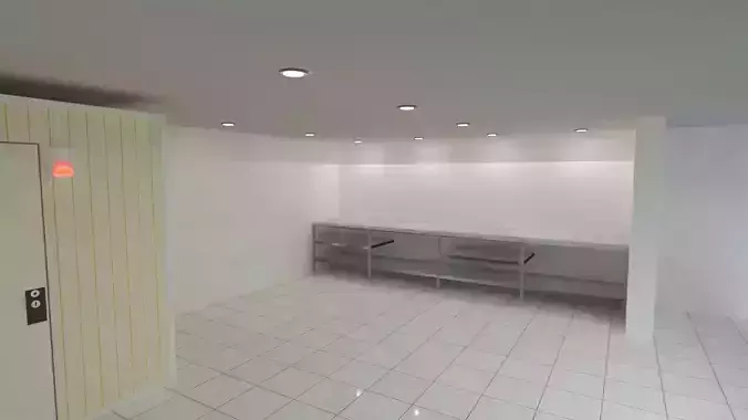 WORKSHOP empty room with tiled floor