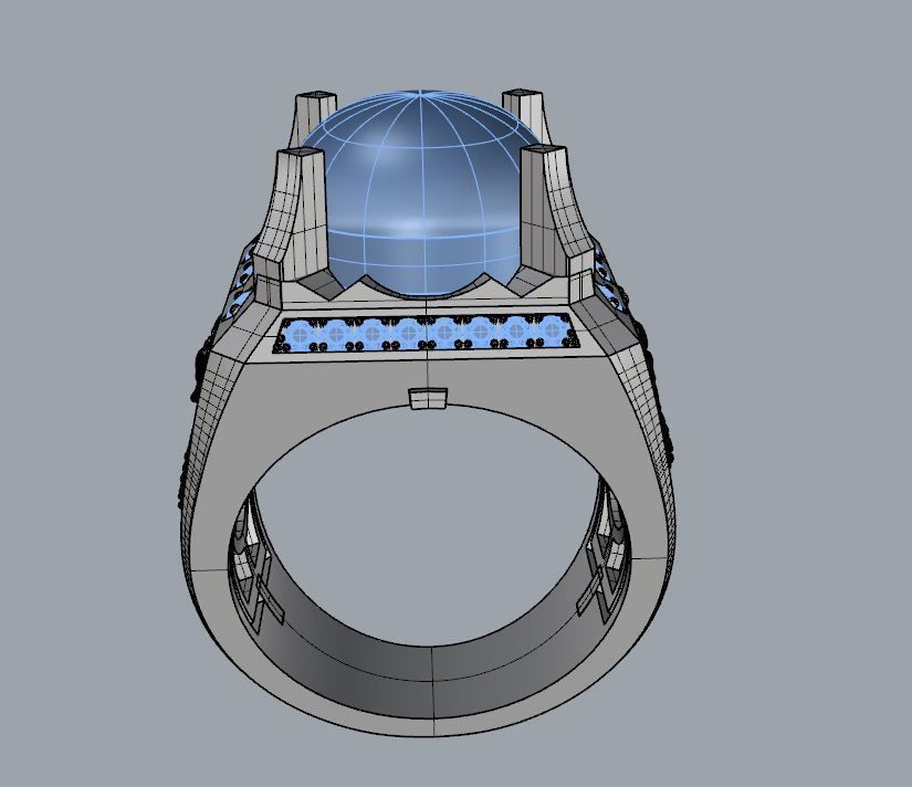 Ring men 3D model_1