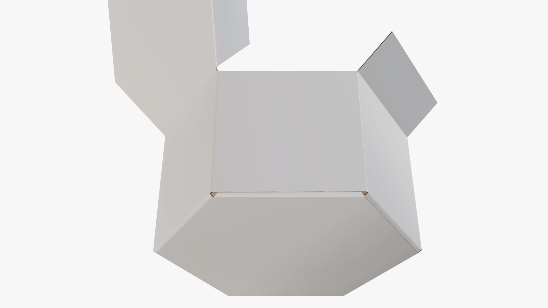 Paper box packaging open 01 cardboard white 3D model_4