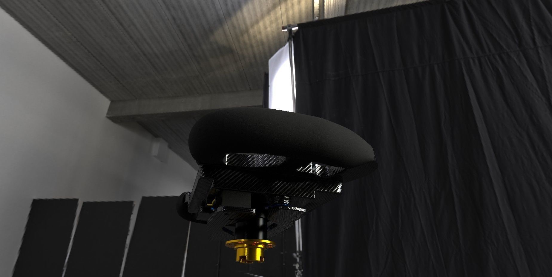 Racing Steering Wheel 3D model_2