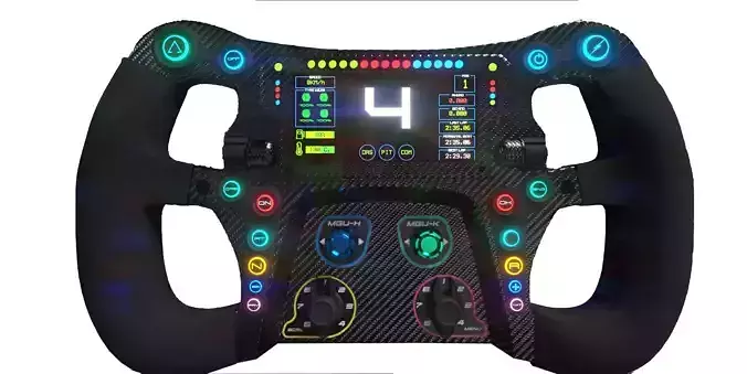 Racing Steering Wheel 3D model