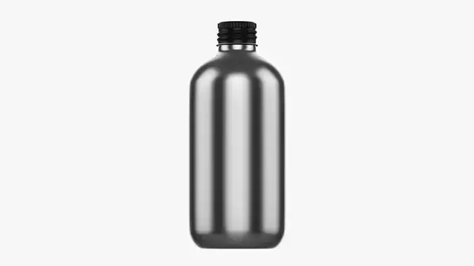Bottle with cap metal medium