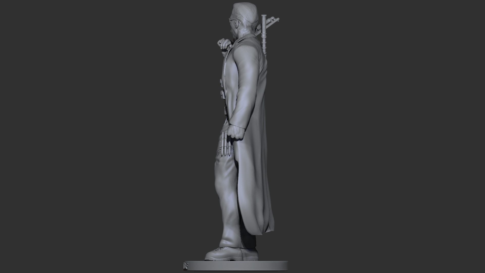 Blade - Likeness Wesley Snipes - 3d Print 3D print model_9