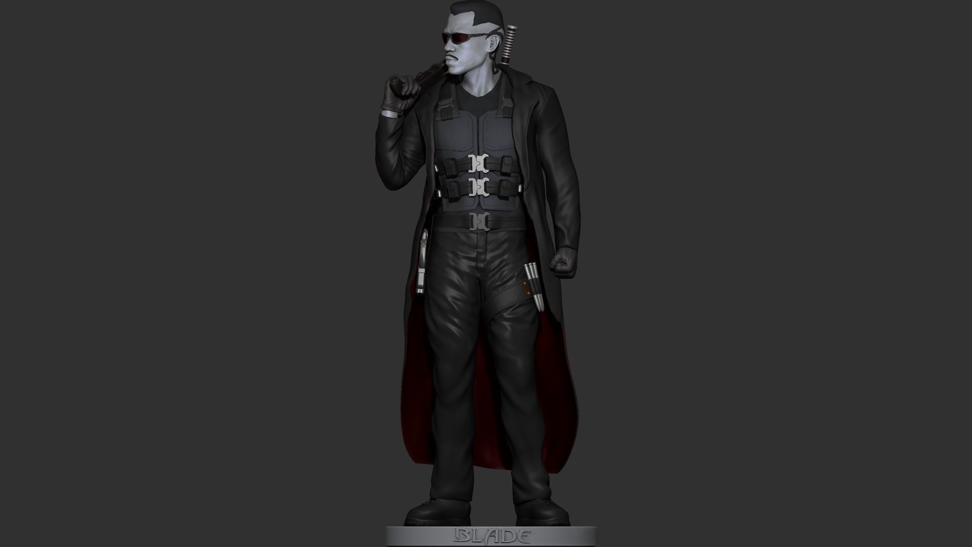 Blade - Likeness Wesley Snipes - 3d Print 3D print model_3