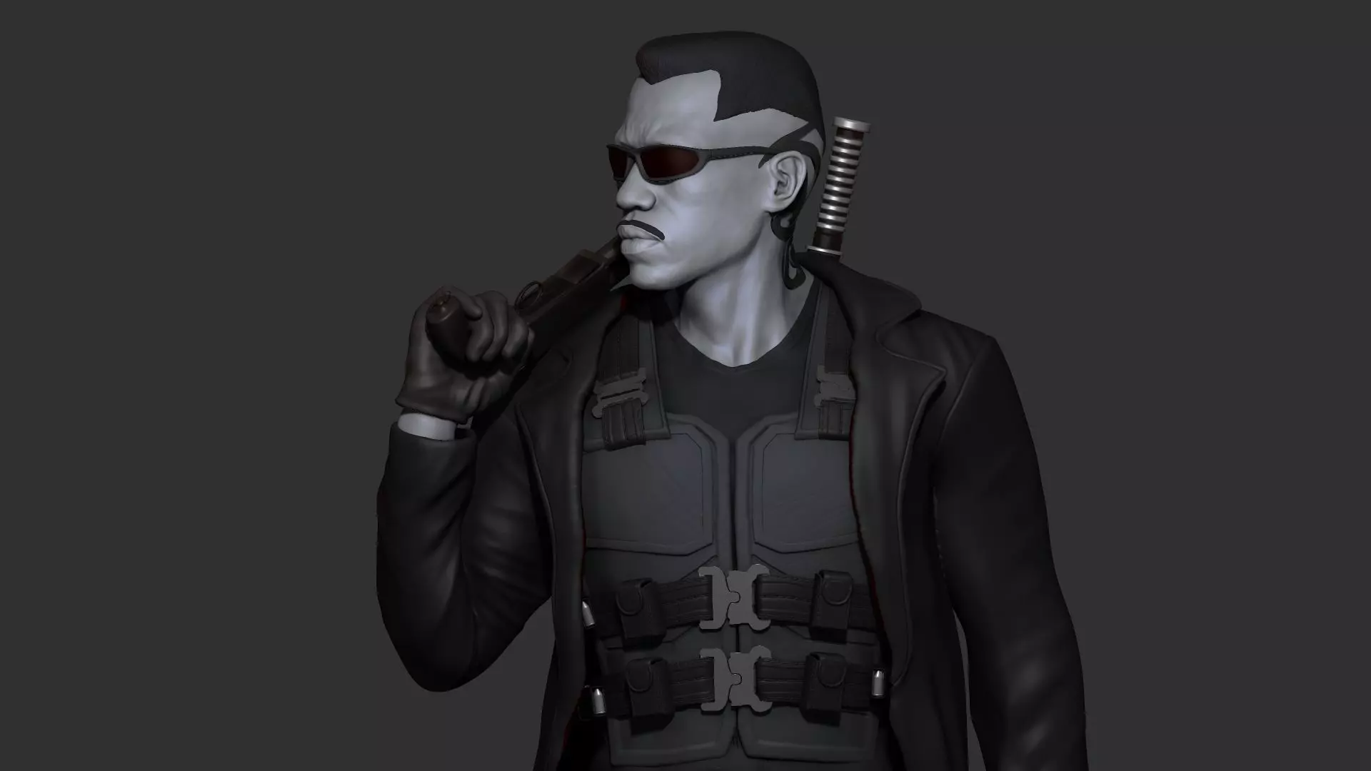 Blade - Likeness Wesley Snipes - 3d Print 3D print model_0