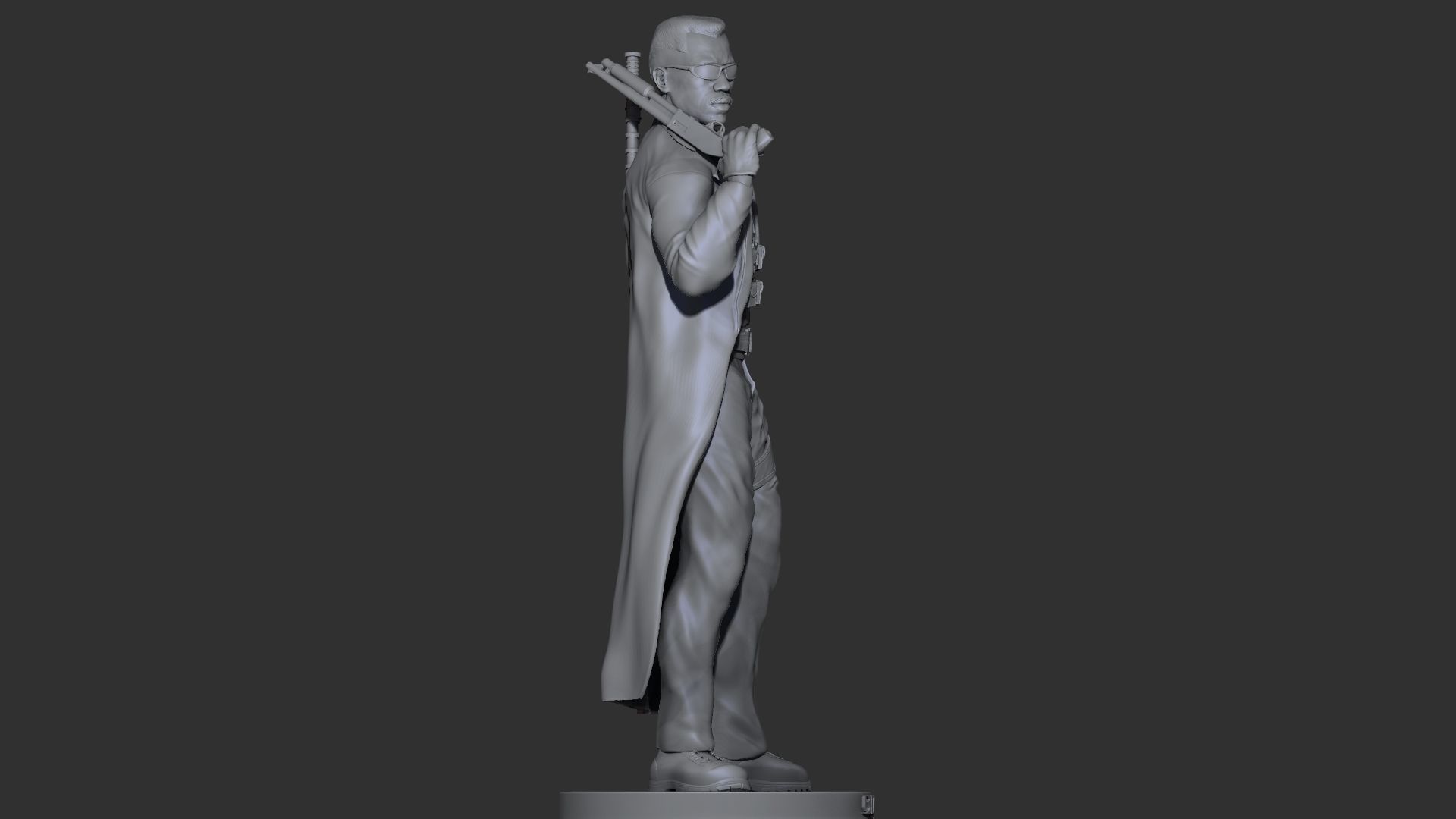 Blade - Likeness Wesley Snipes - 3d Print 3D print model_10