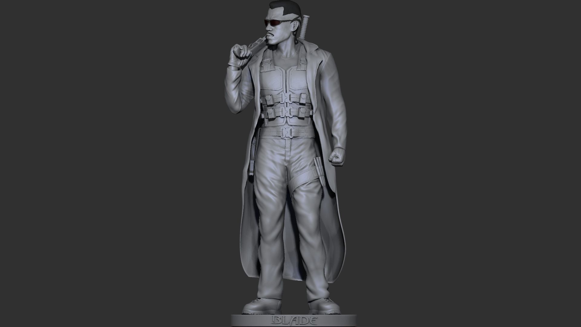 Blade - Likeness Wesley Snipes - 3d Print 3D print model_2