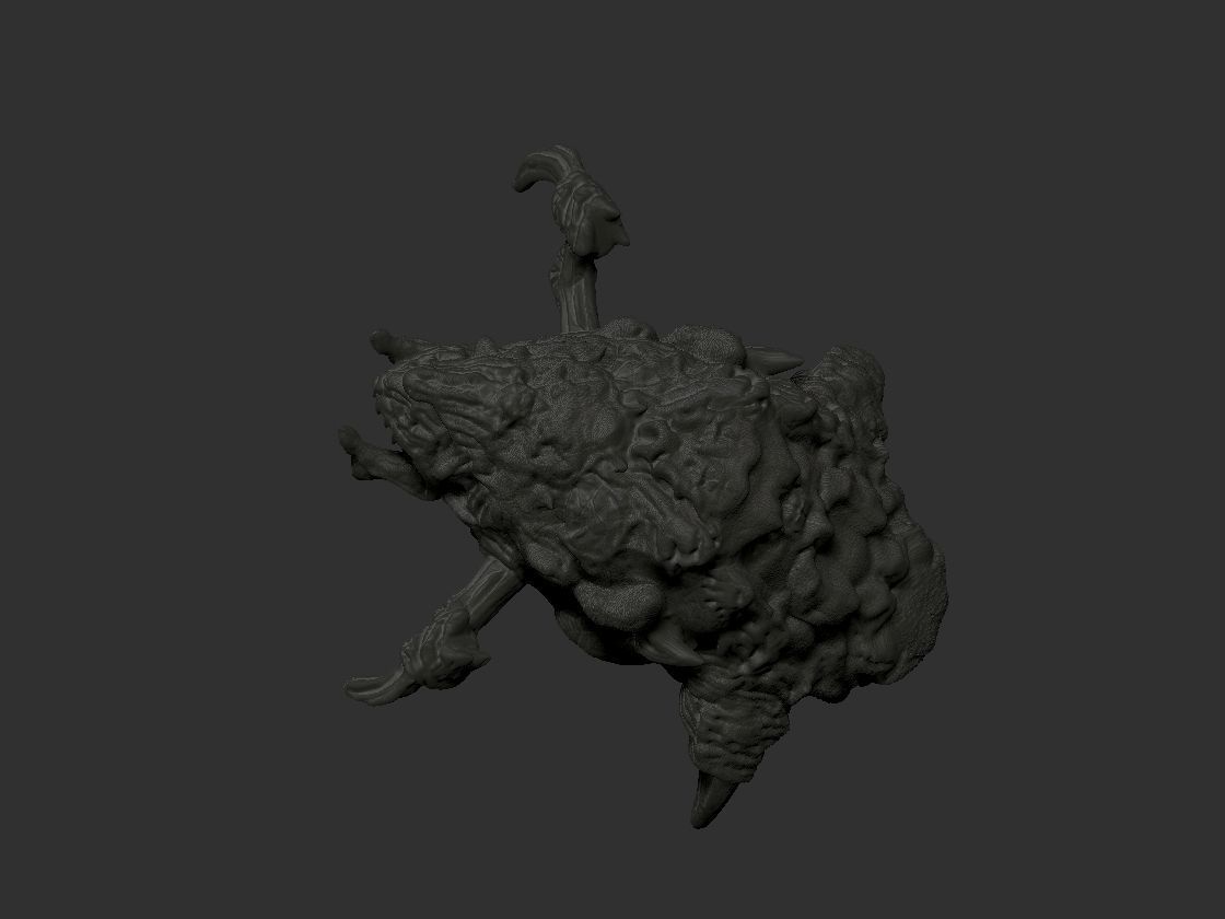 creature bug worm alien scifi  3D model_4