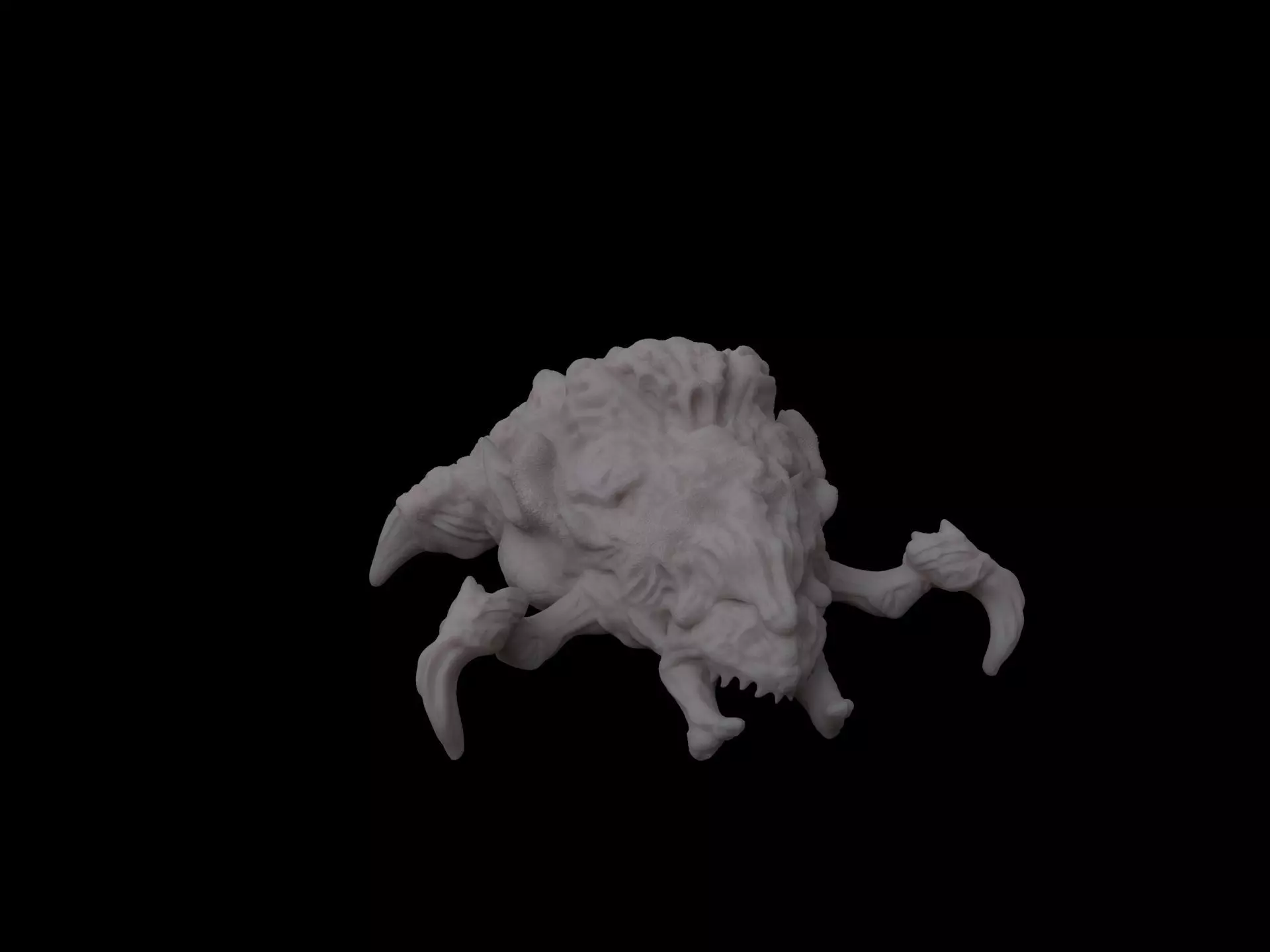 creature bug worm alien scifi  3D model_0