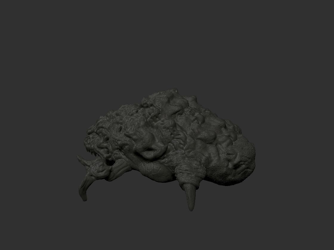 creature bug worm alien scifi  3D model_3