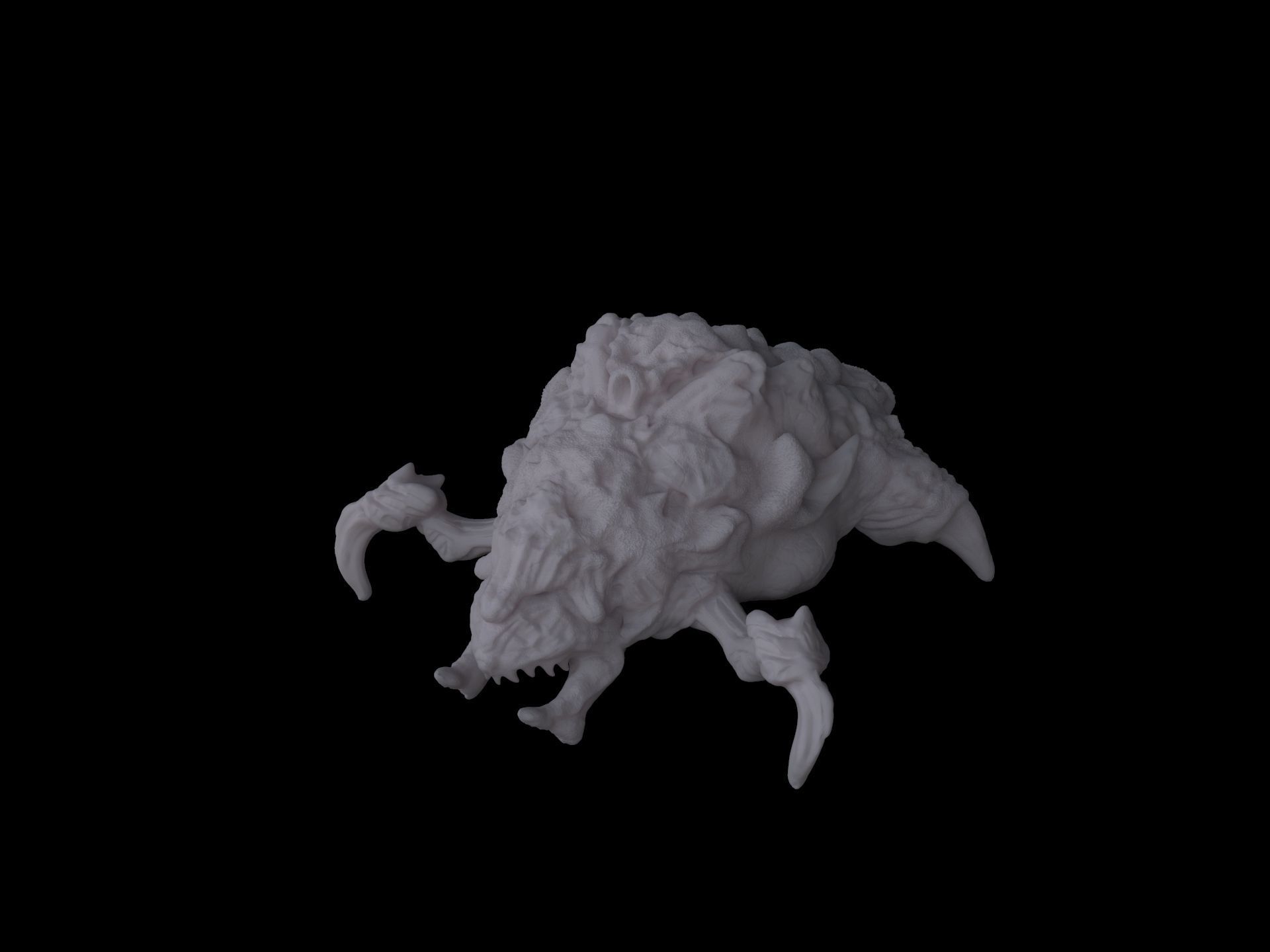 creature bug worm alien scifi  3D model_1