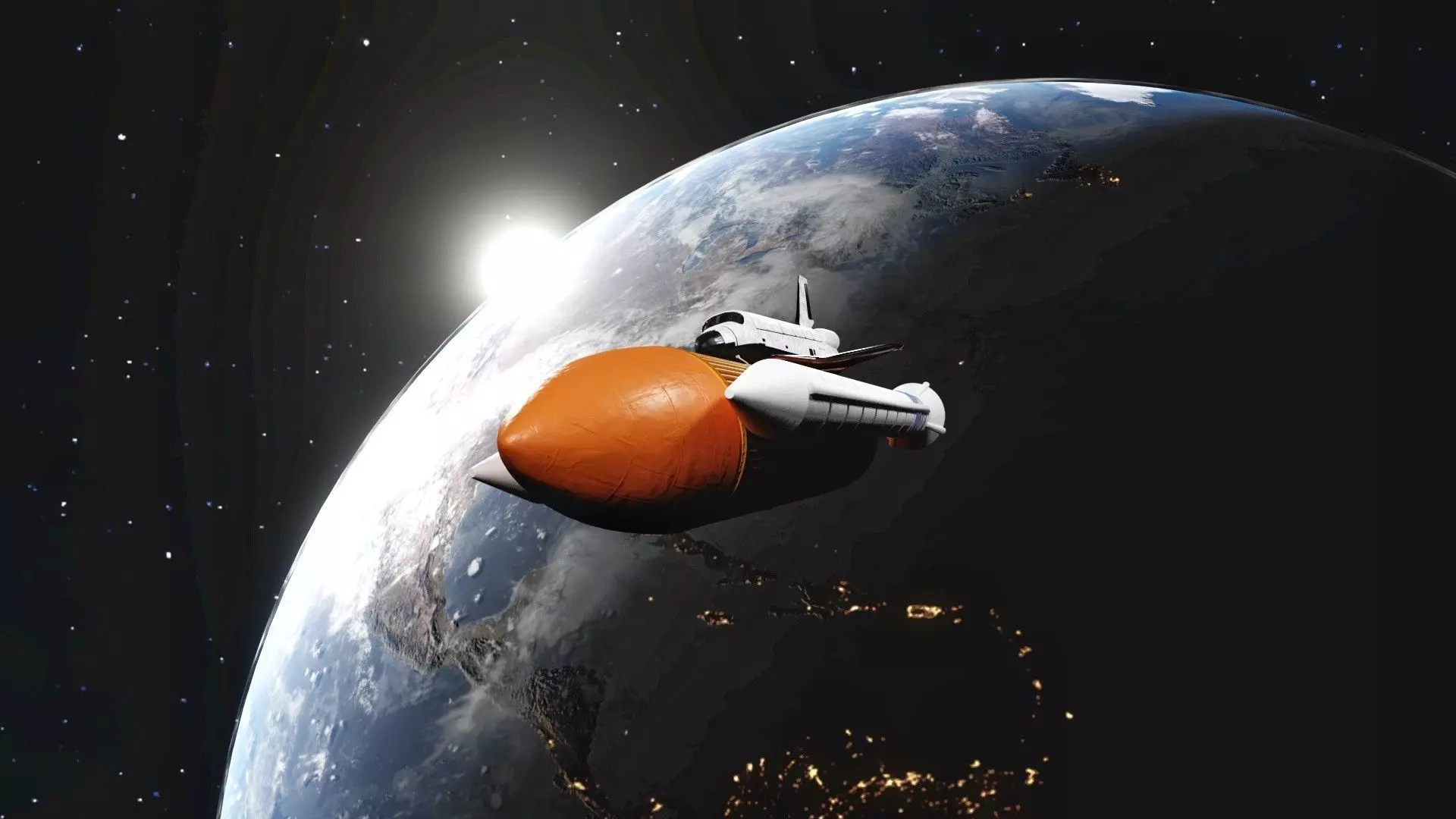 Spaceshuttel 3d model space shuttle on egg Free 3D model
