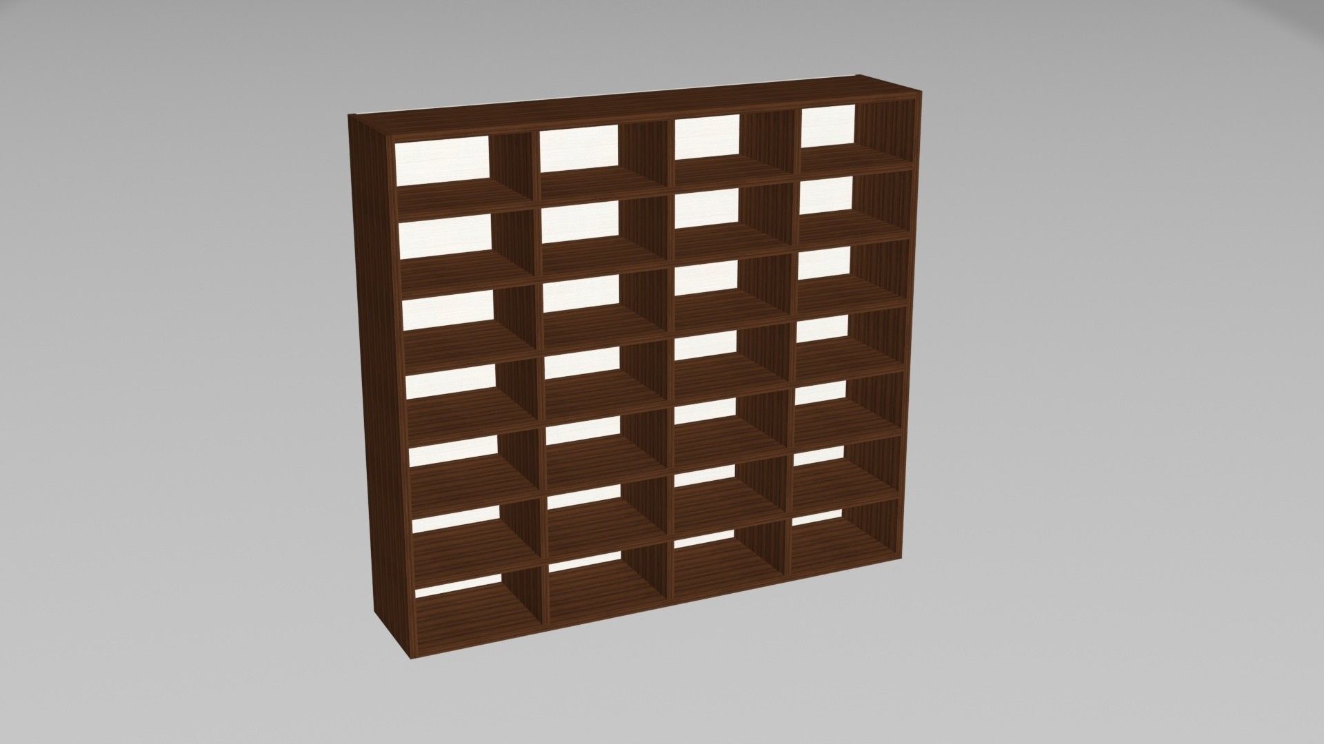 4 Piece Bookcase Set 3D model_4