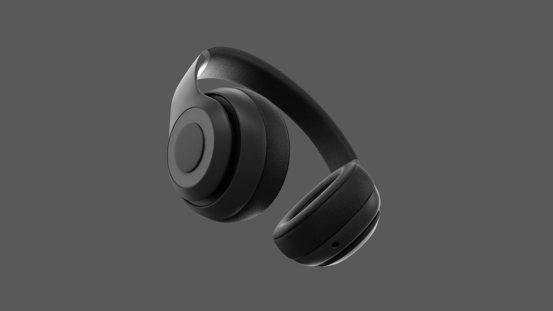 On-Ear Headphones Low-poly 3D model_3