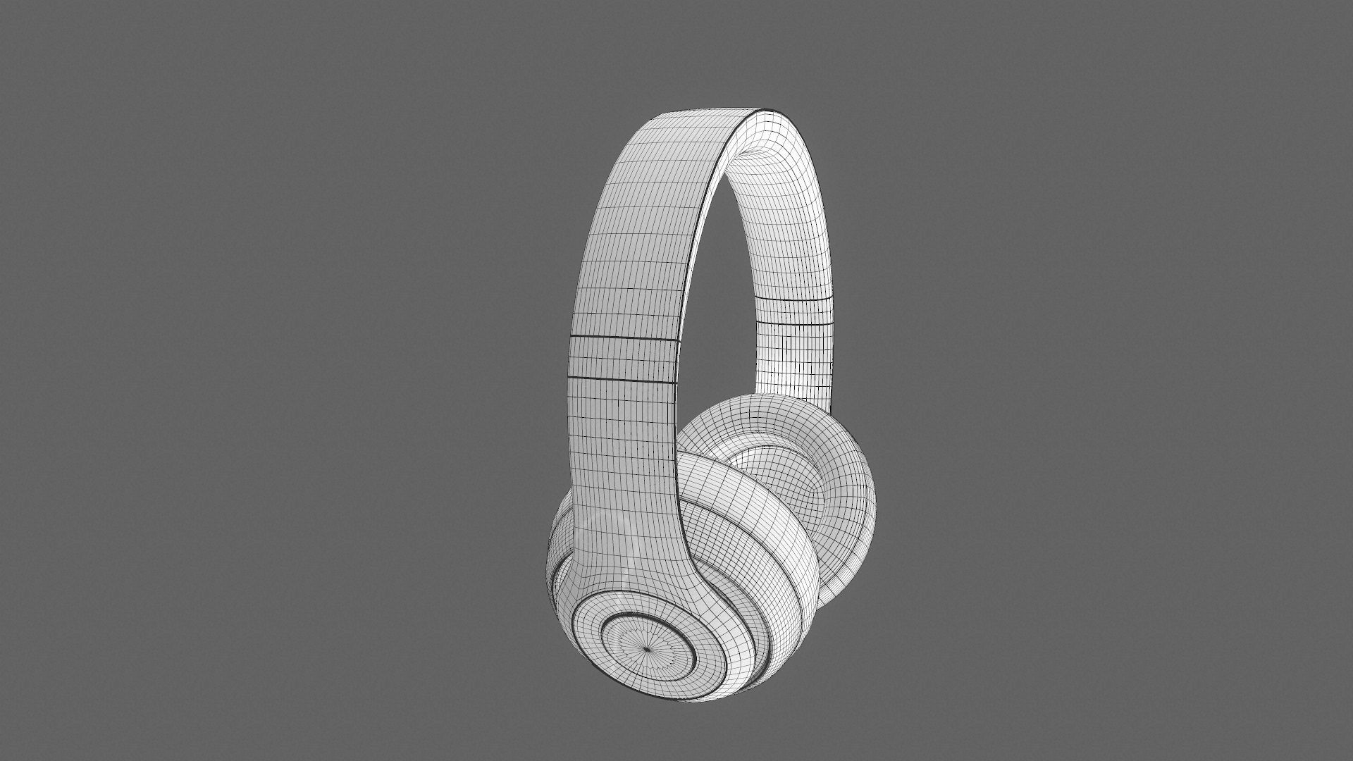 On-Ear Headphones Low-poly 3D model_7