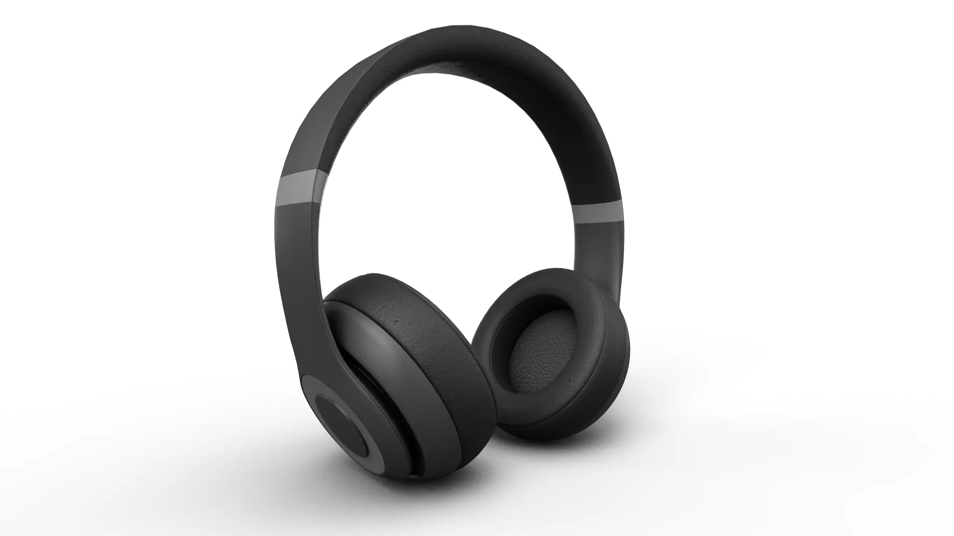 On-Ear Headphones Low-poly 3D model_0