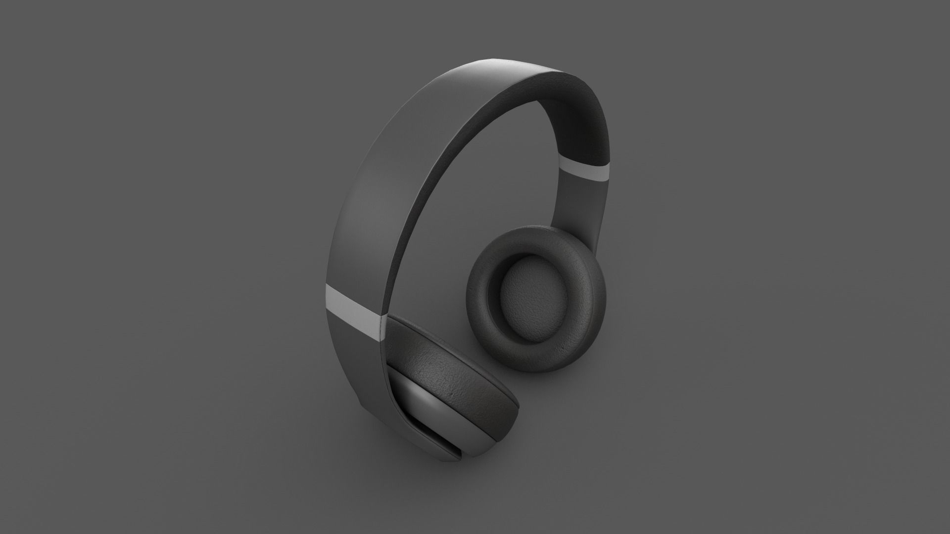 On-Ear Headphones Low-poly 3D model_6