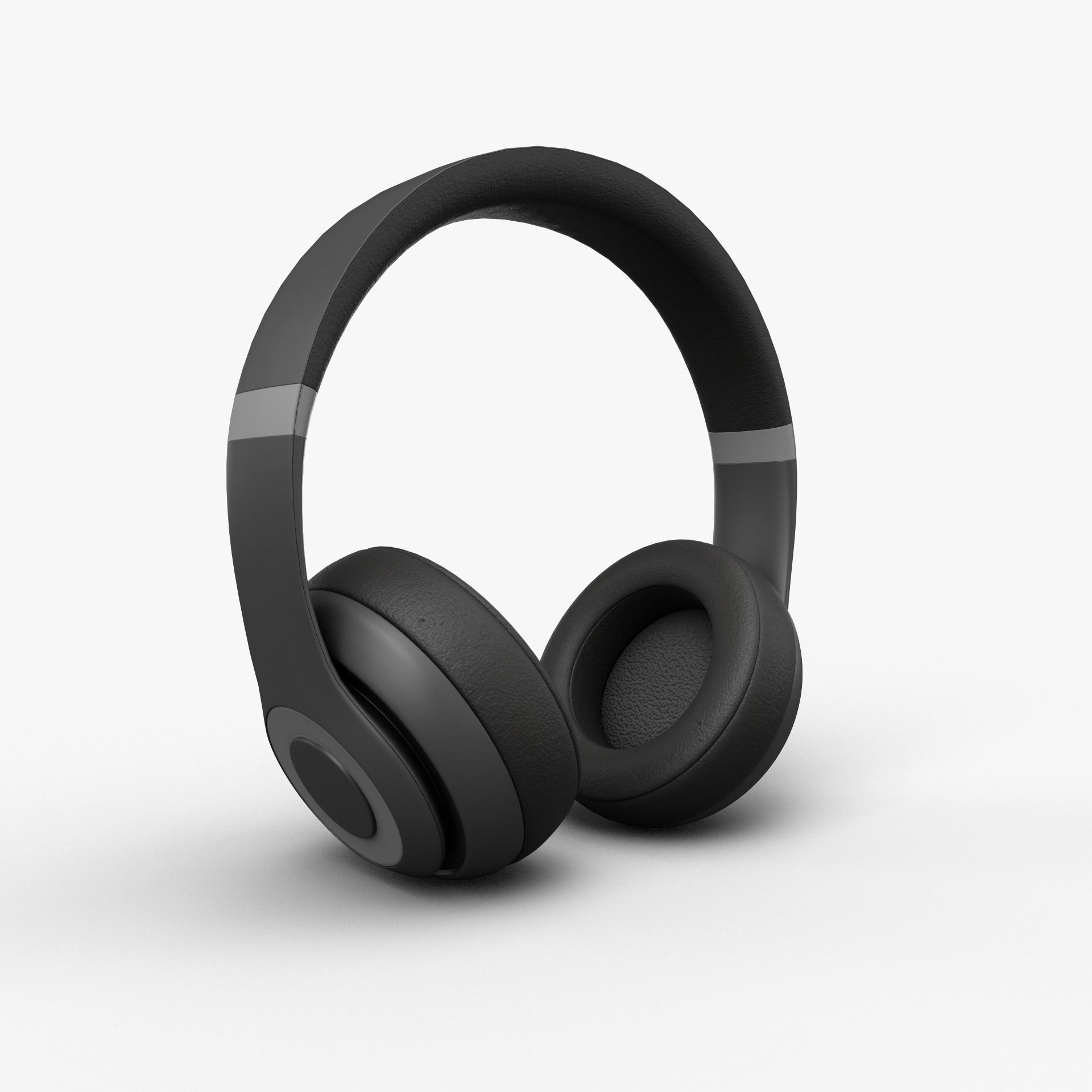 On-Ear Headphones Low-poly 3D model_1