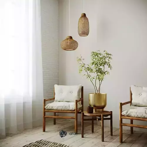 Chairs with decor set by H and M