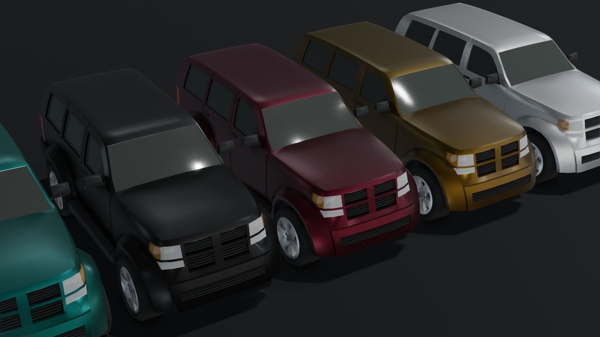 Off-Road Car Generic Low-poly 3D model_14