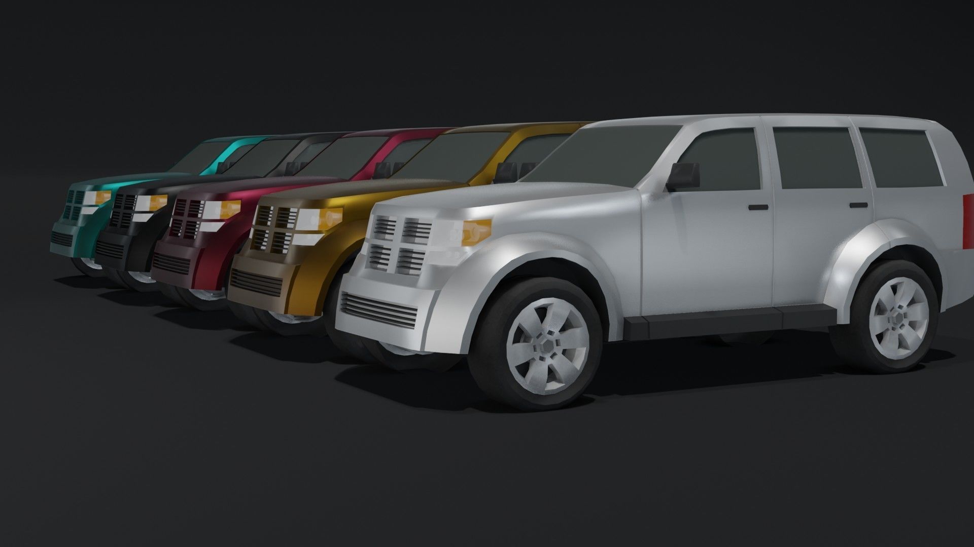 Off-Road Car Generic Low-poly 3D model_17