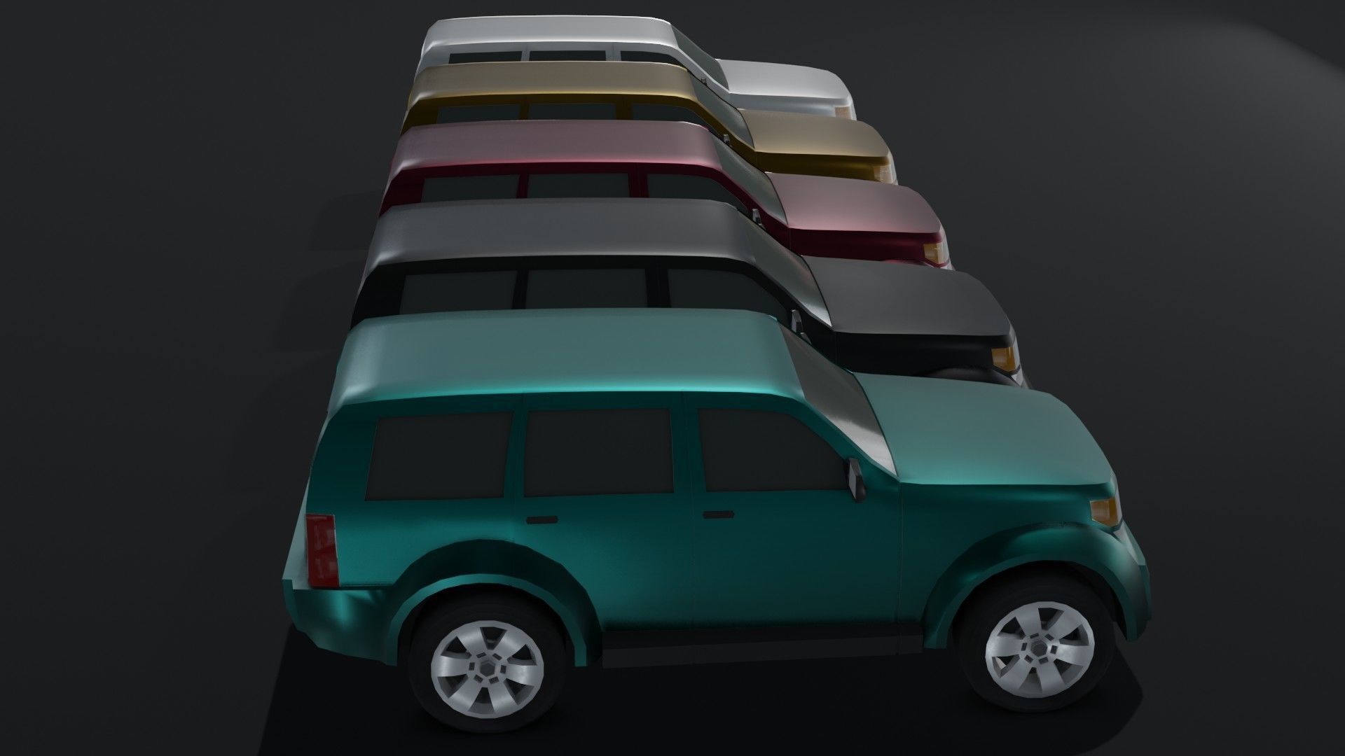 Off-Road Car Generic Low-poly 3D model_20