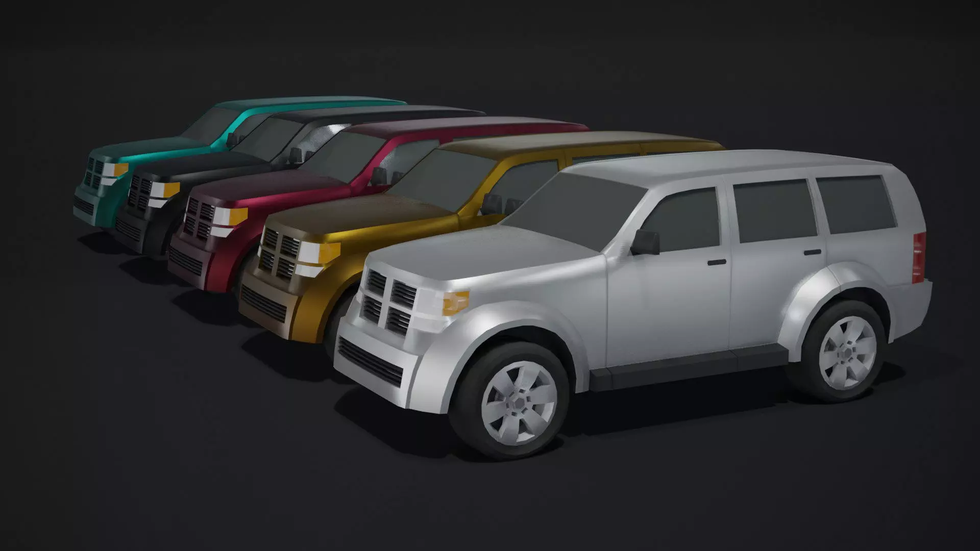 Off-Road Car Generic Low-poly 3D model_0