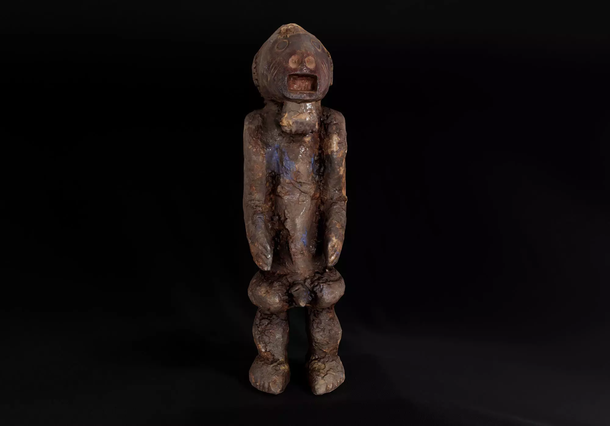 Decoration - African Statue 05 -  Low-poly 3D model_0