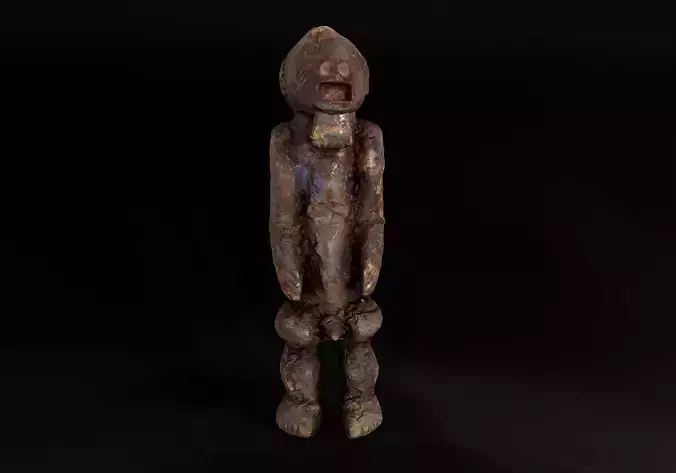Decoration - African Statue 05 -  Low-poly 3D model