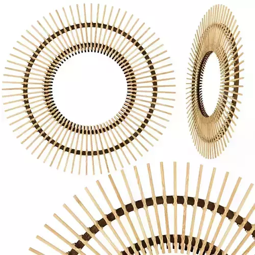 Nogu Cane Sunburst Mirror