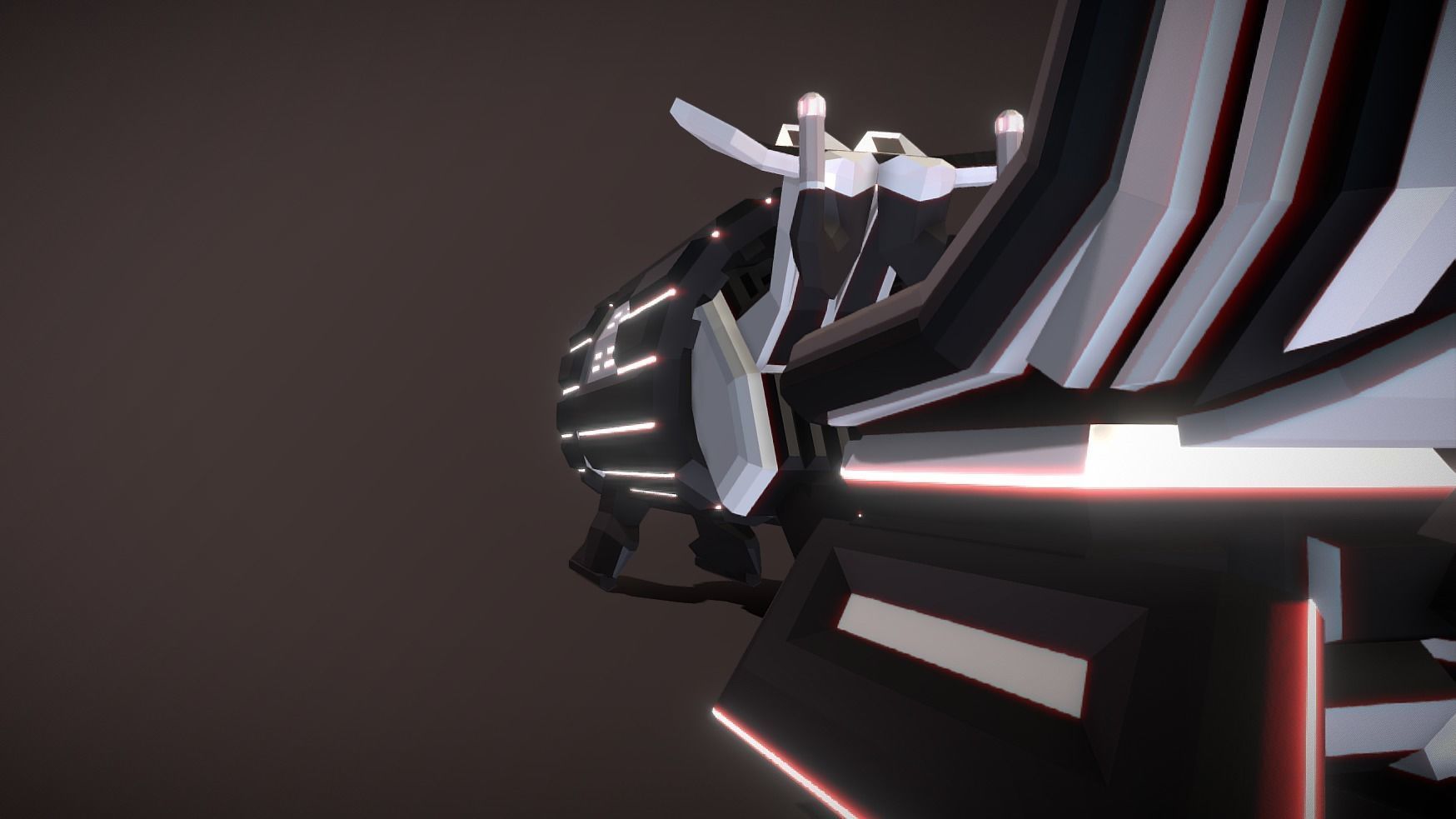 LS-340 Land Speeder Low-poly 3D model_6