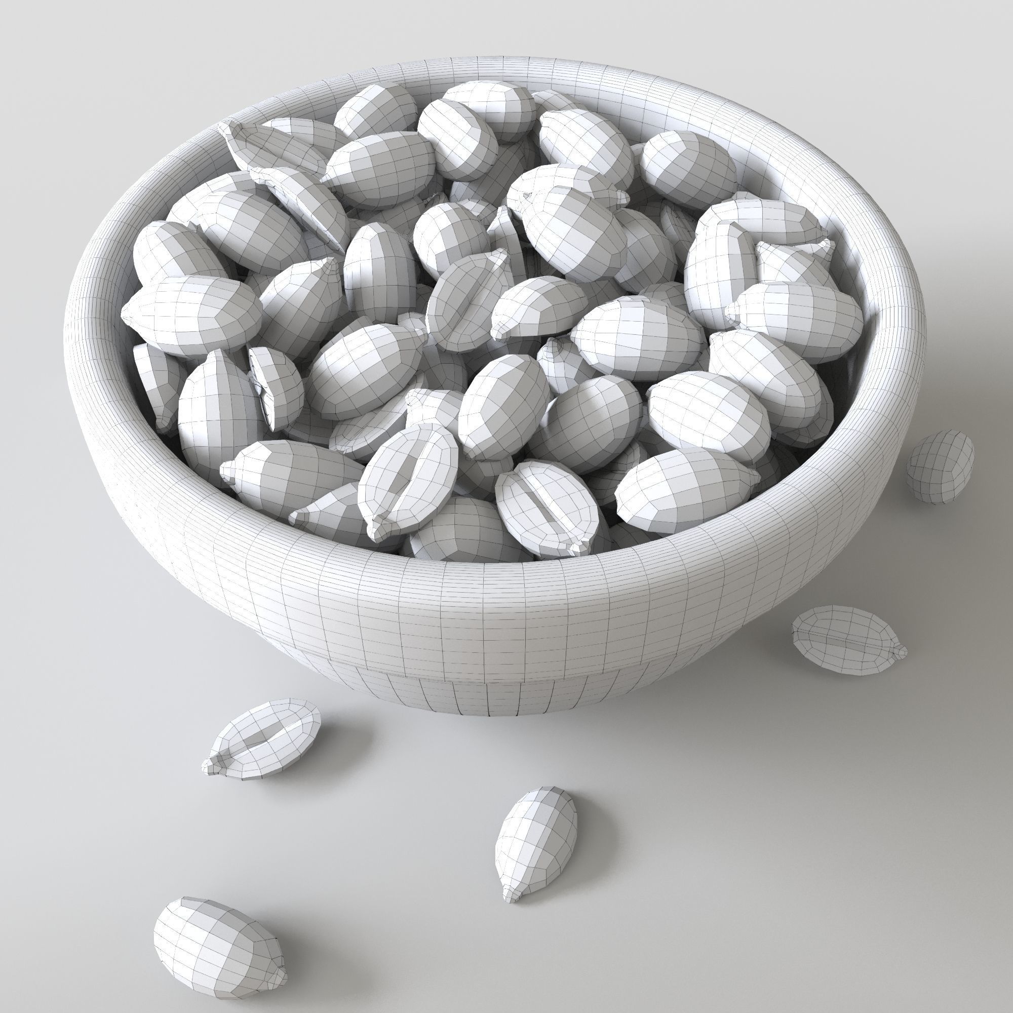 Peanut 3D model_4