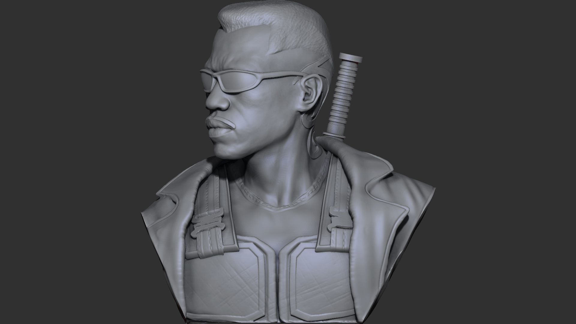 Bust Blade - 3D Print 3D print model_8