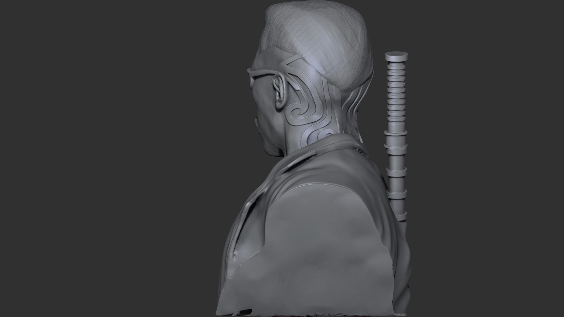 Bust Blade - 3D Print 3D print model_10