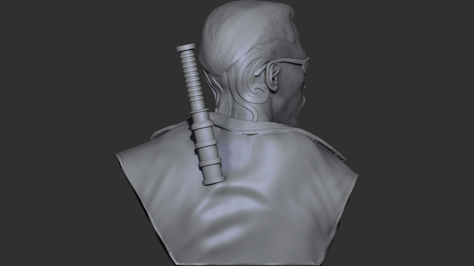 Bust Blade - 3D Print 3D print model_11