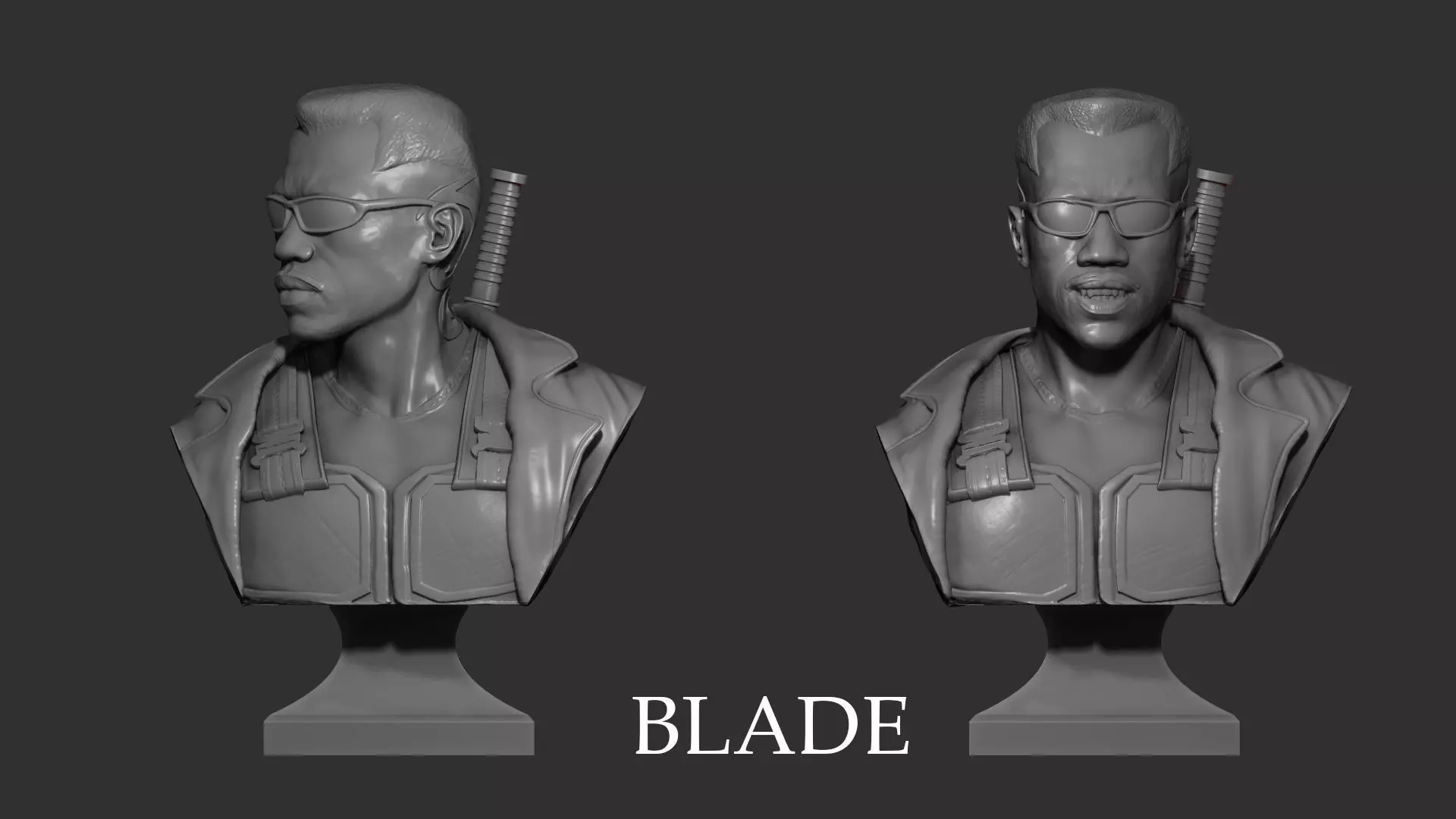 Bust Blade - 3D Print 3D print model_0