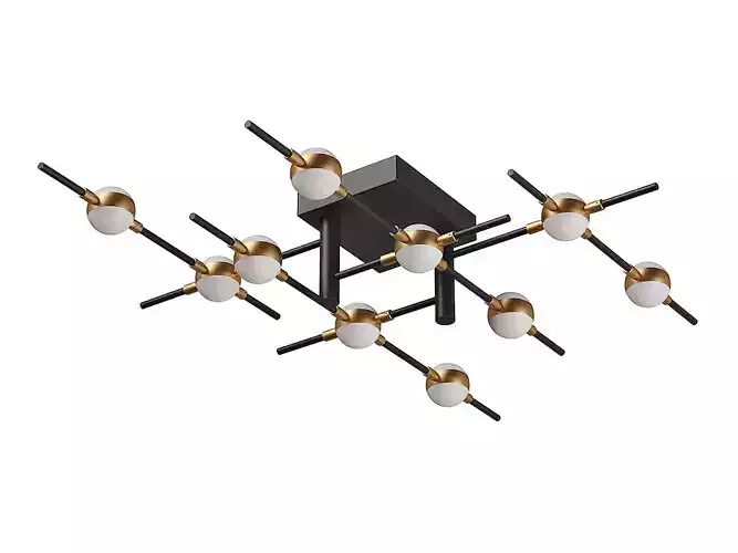 745147 Bergamo Lightstar Ceiling chandelier 3D model