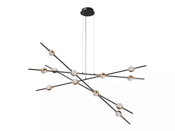 745247 Bergamo Lightstar Pendant chandelier 3D model