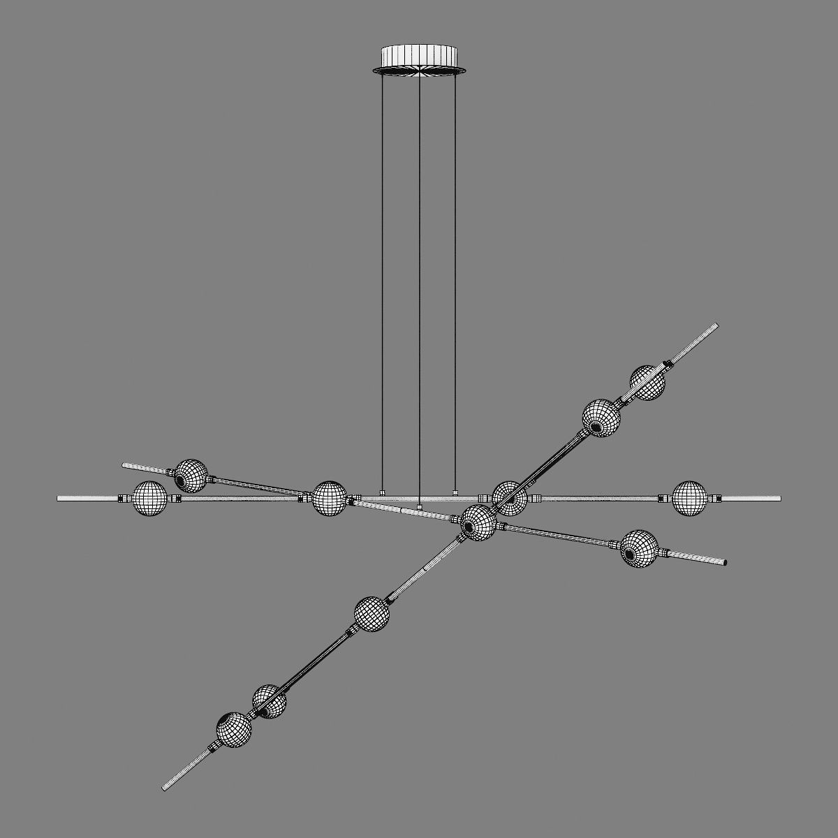 745247 Bergamo Lightstar Pendant chandelier 3D model_4