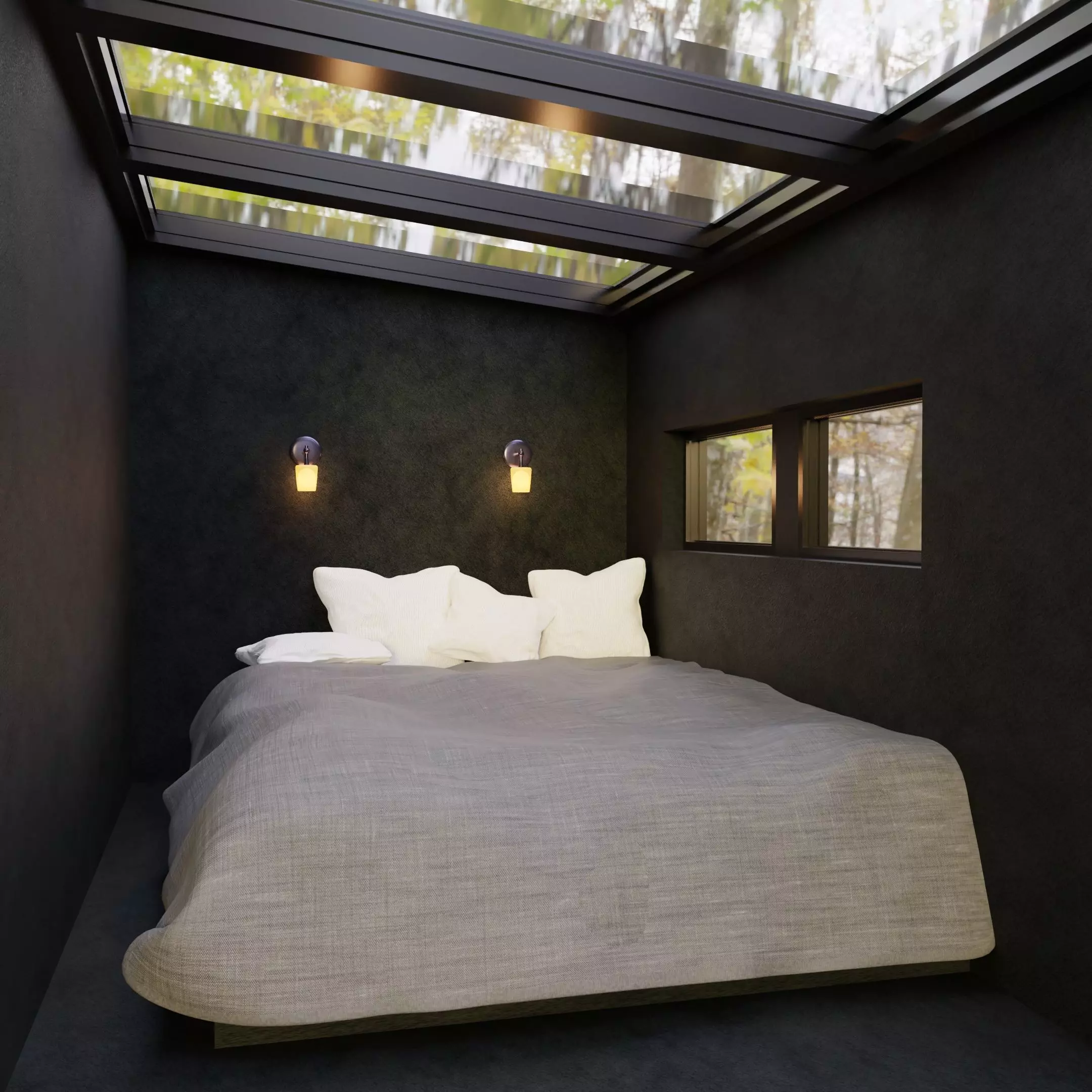 Hidden Bedroom in Nature 3D model